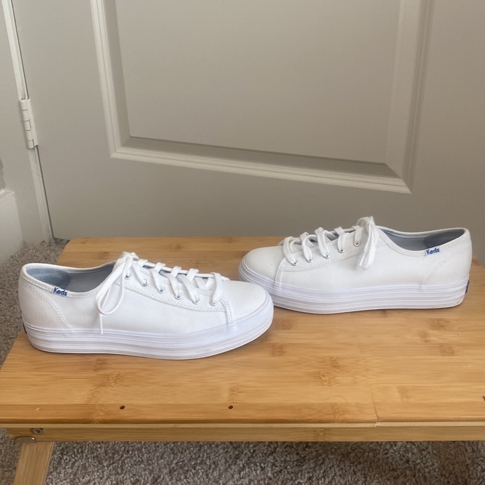Ked’s Triple Kick White Canvas Sneaker Size 8 - Picture 5 of 15